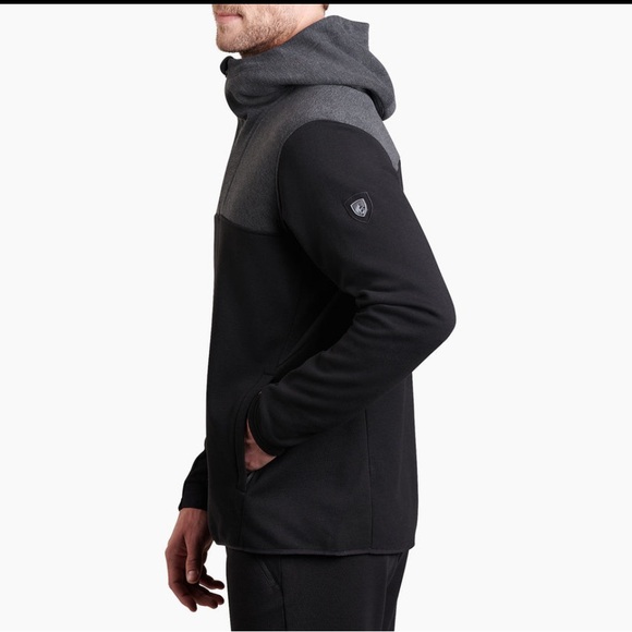 Kuhl Freethinker Anorak Hoodie Black Gray 1/4 Zip Gorpcore Outdoor-XL - Picture 1 of 14
